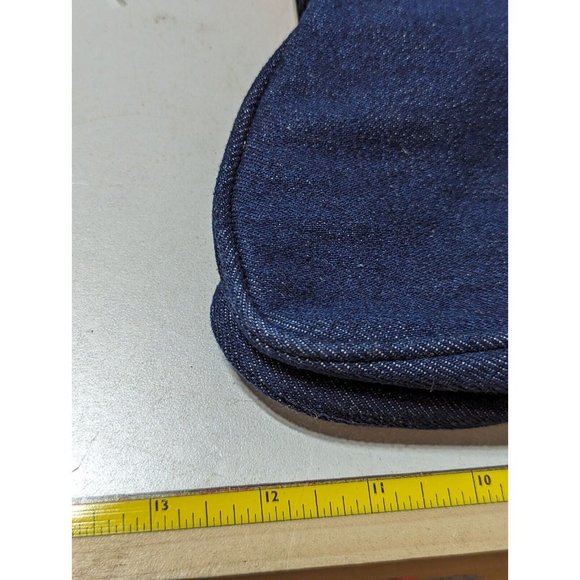 Spirit Ready Clemson SC Tiger Paw Print  Denim Hobo Purse Handbag - Picture 4 of 4